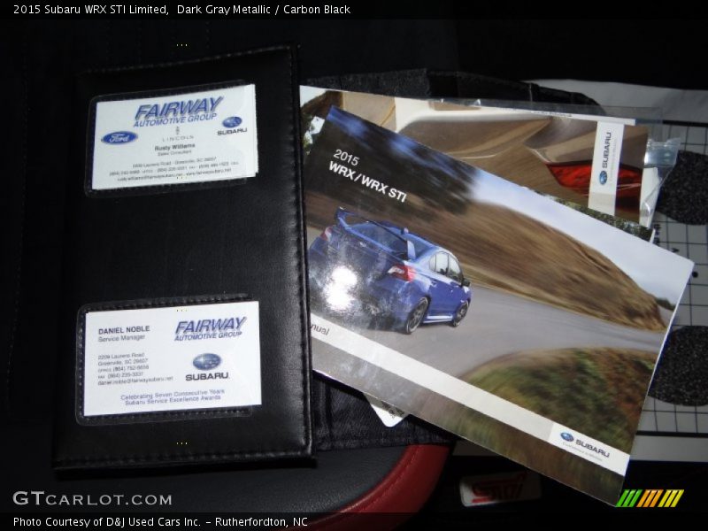 Dark Gray Metallic / Carbon Black 2015 Subaru WRX STI Limited