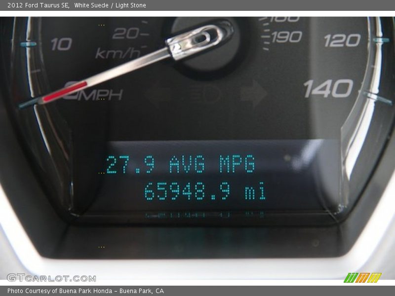 White Suede / Light Stone 2012 Ford Taurus SE