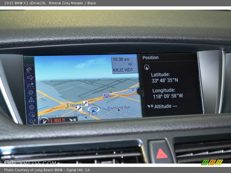 Mineral Grey Metallic / Black 2015 BMW X1 sDrive28i