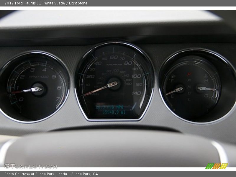 White Suede / Light Stone 2012 Ford Taurus SE