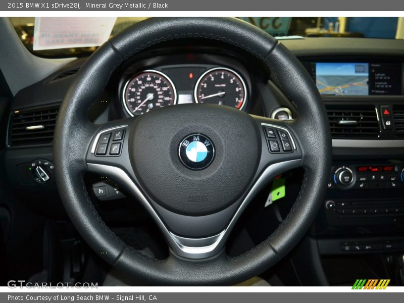 Mineral Grey Metallic / Black 2015 BMW X1 sDrive28i