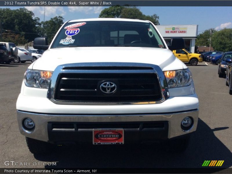 Super White / Black 2012 Toyota Tundra SR5 Double Cab 4x4