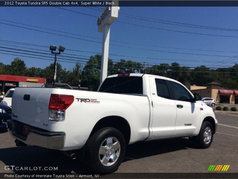 Super White / Black 2012 Toyota Tundra SR5 Double Cab 4x4