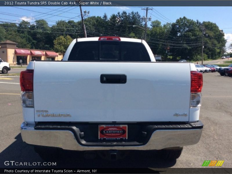 Super White / Black 2012 Toyota Tundra SR5 Double Cab 4x4