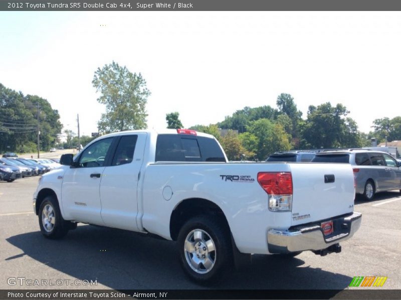 Super White / Black 2012 Toyota Tundra SR5 Double Cab 4x4