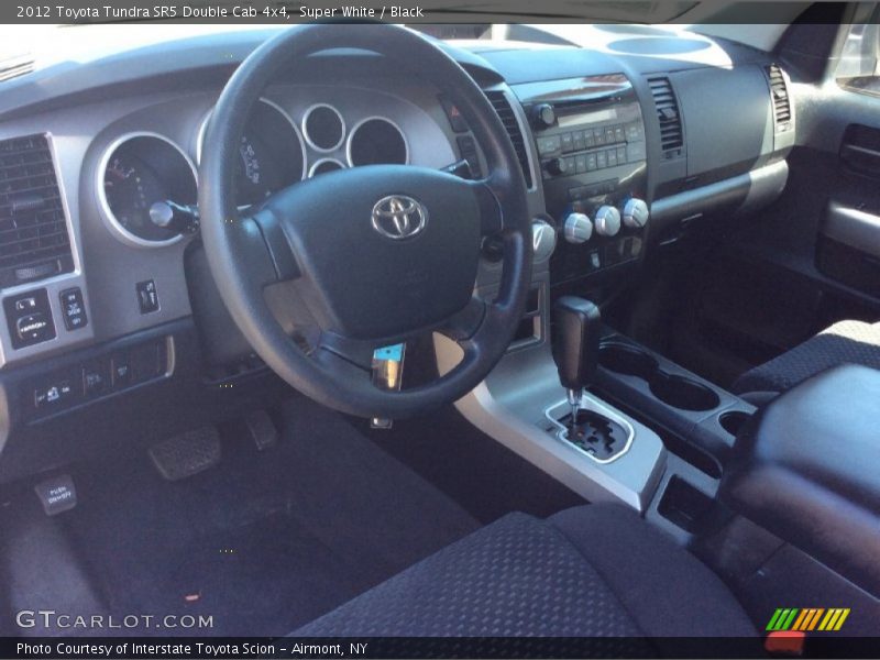 Super White / Black 2012 Toyota Tundra SR5 Double Cab 4x4