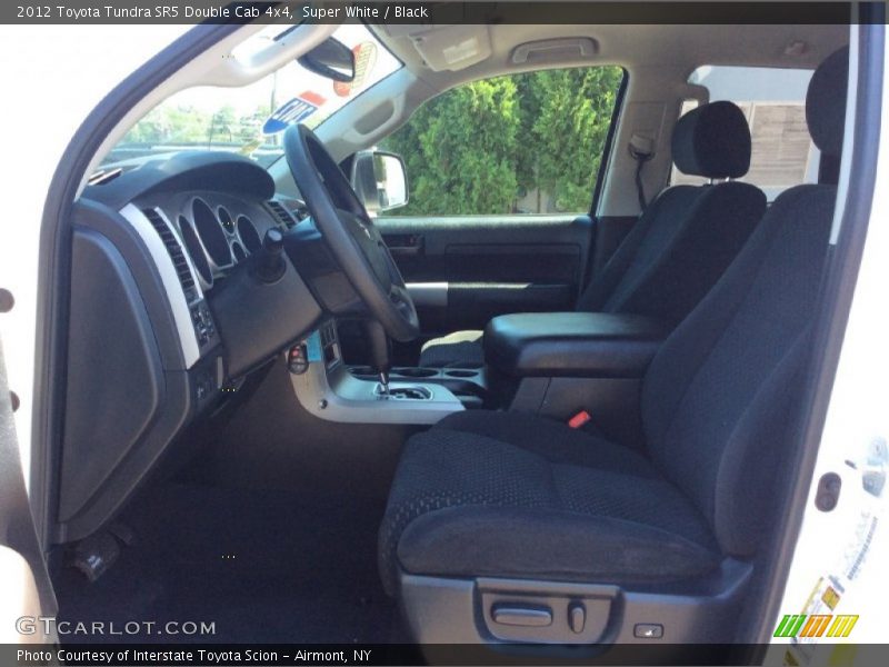 Super White / Black 2012 Toyota Tundra SR5 Double Cab 4x4