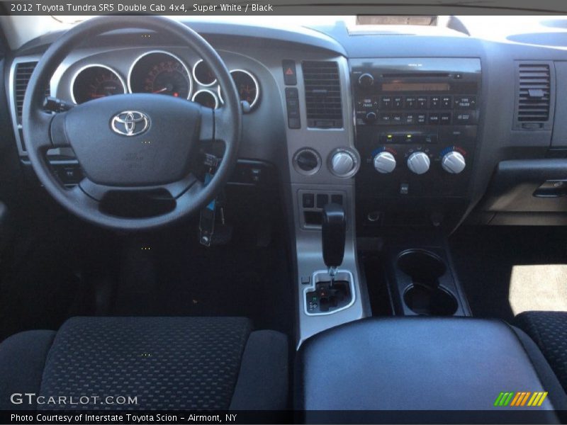 Super White / Black 2012 Toyota Tundra SR5 Double Cab 4x4