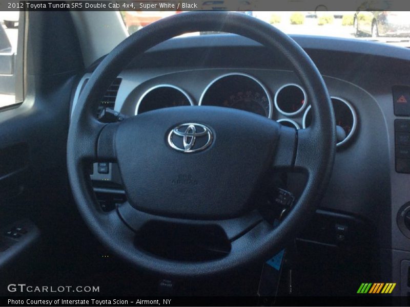 Super White / Black 2012 Toyota Tundra SR5 Double Cab 4x4