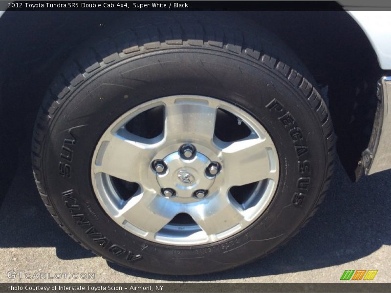 Super White / Black 2012 Toyota Tundra SR5 Double Cab 4x4