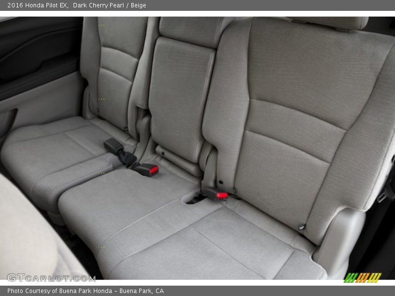 Dark Cherry Pearl / Beige 2016 Honda Pilot EX