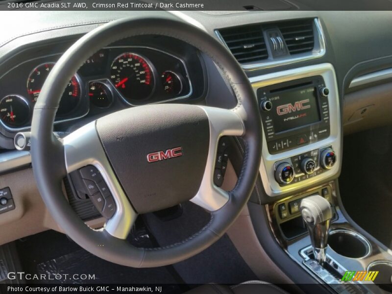 Crimson Red Tintcoat / Dark Cashmere 2016 GMC Acadia SLT AWD