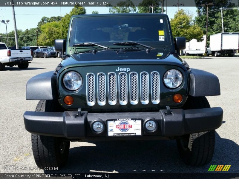 Natural Green Pearl / Black 2011 Jeep Wrangler Sport 4x4
