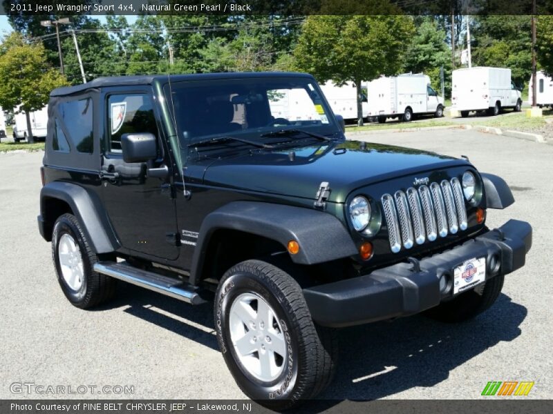 Natural Green Pearl / Black 2011 Jeep Wrangler Sport 4x4