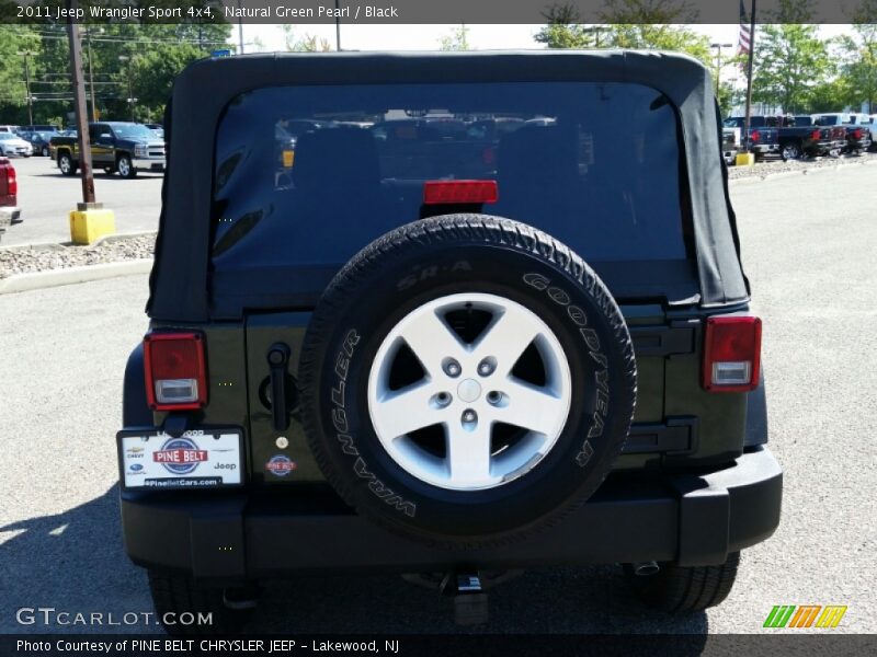 Natural Green Pearl / Black 2011 Jeep Wrangler Sport 4x4
