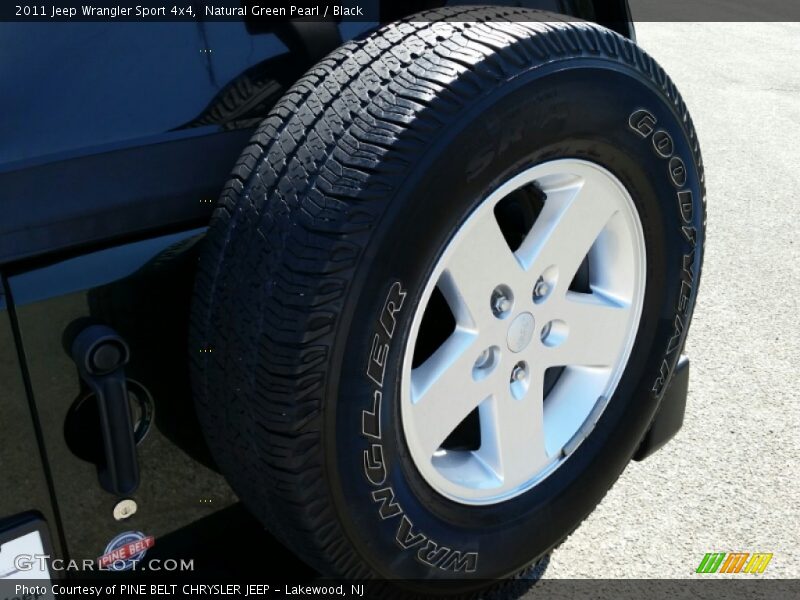 Natural Green Pearl / Black 2011 Jeep Wrangler Sport 4x4