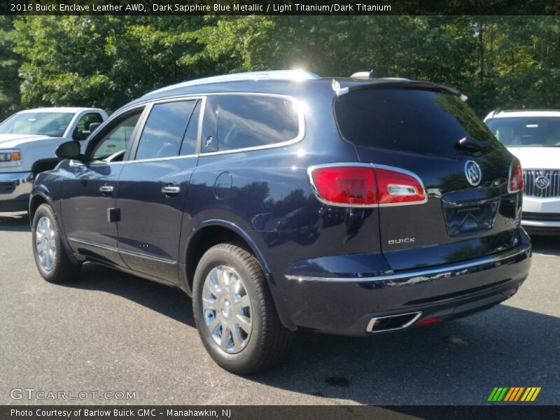 Dark Sapphire Blue Metallic / Light Titanium/Dark Titanium 2016 Buick Enclave Leather AWD