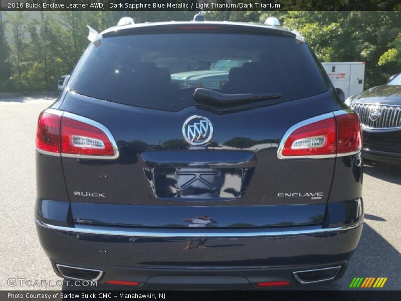 Dark Sapphire Blue Metallic / Light Titanium/Dark Titanium 2016 Buick Enclave Leather AWD