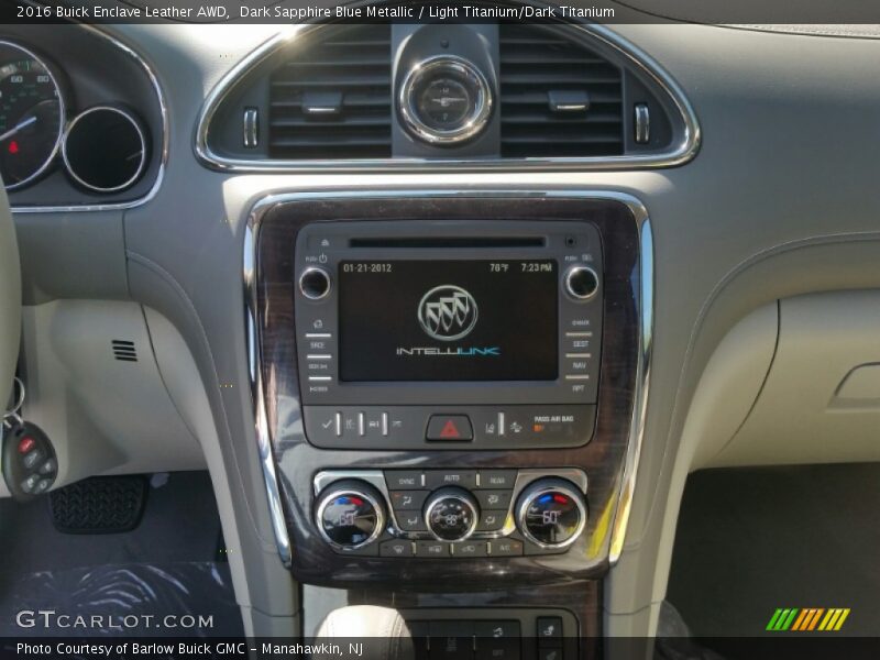 Dark Sapphire Blue Metallic / Light Titanium/Dark Titanium 2016 Buick Enclave Leather AWD