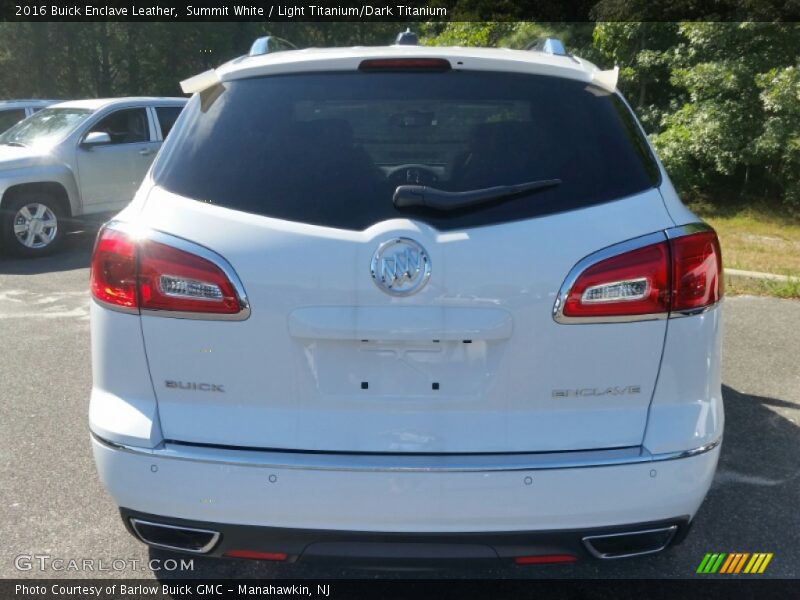 Summit White / Light Titanium/Dark Titanium 2016 Buick Enclave Leather