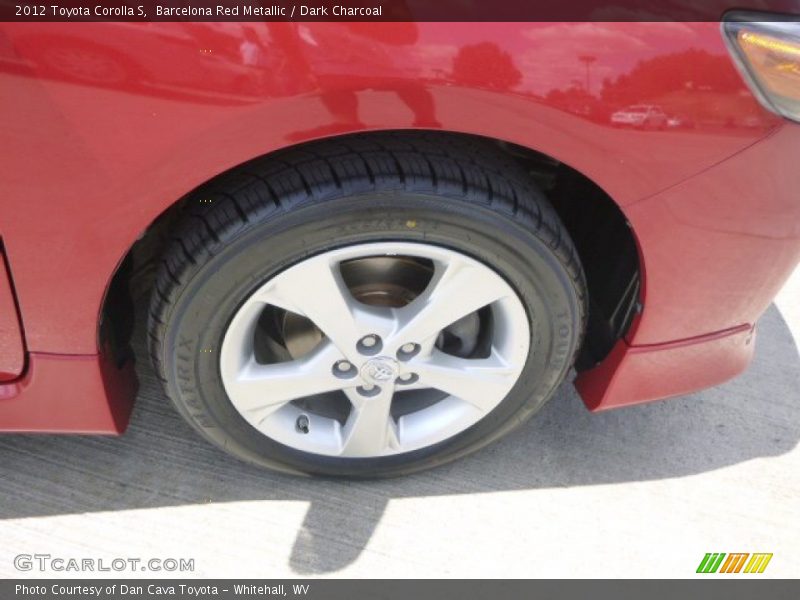 Barcelona Red Metallic / Dark Charcoal 2012 Toyota Corolla S