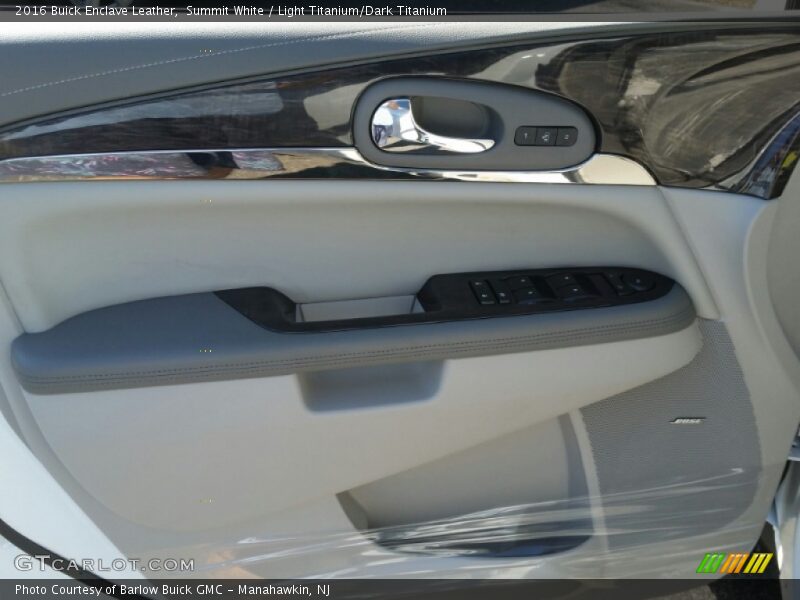 Summit White / Light Titanium/Dark Titanium 2016 Buick Enclave Leather