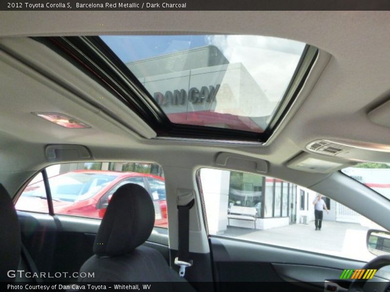 Barcelona Red Metallic / Dark Charcoal 2012 Toyota Corolla S