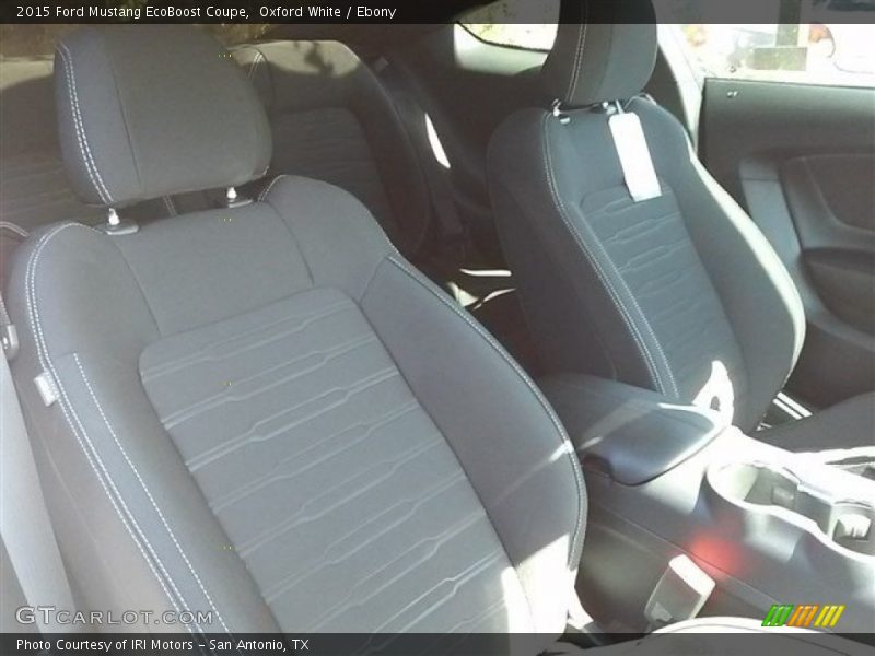 Oxford White / Ebony 2015 Ford Mustang EcoBoost Coupe