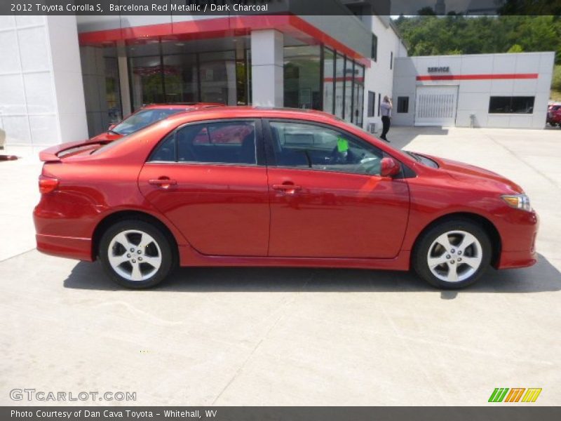 Barcelona Red Metallic / Dark Charcoal 2012 Toyota Corolla S