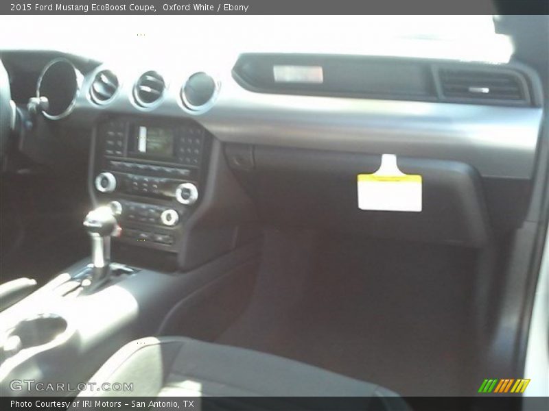 Oxford White / Ebony 2015 Ford Mustang EcoBoost Coupe