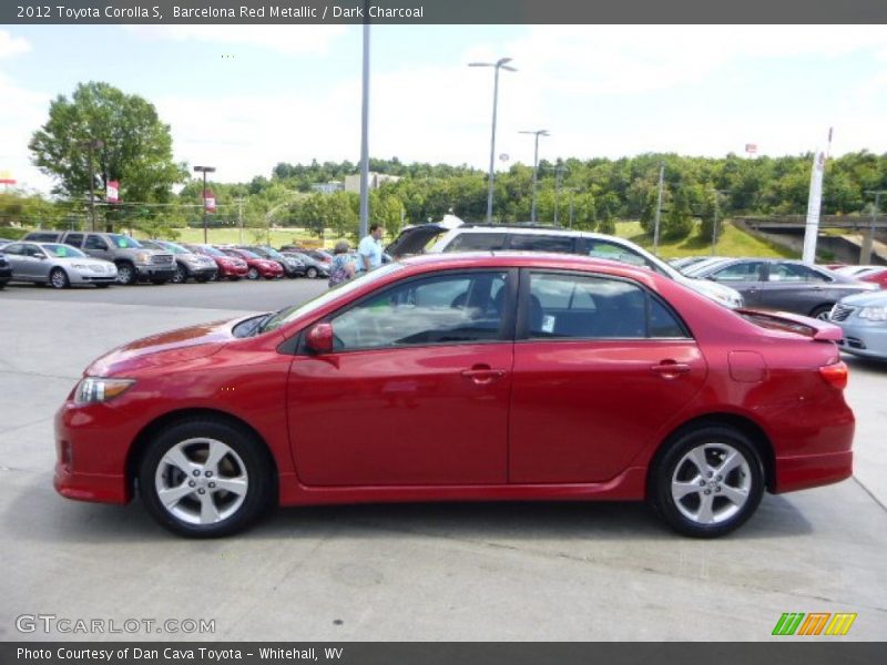 Barcelona Red Metallic / Dark Charcoal 2012 Toyota Corolla S