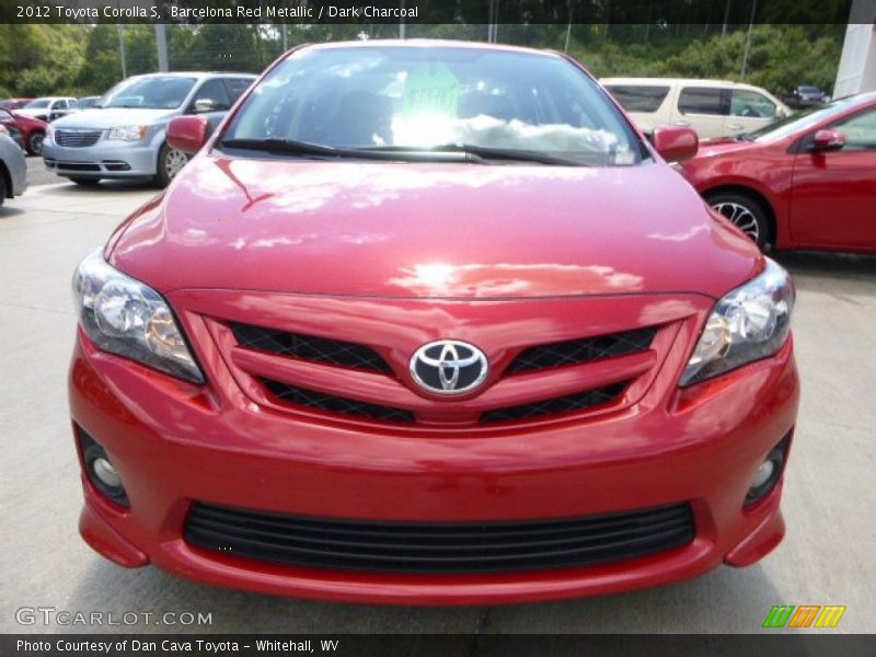 Barcelona Red Metallic / Dark Charcoal 2012 Toyota Corolla S