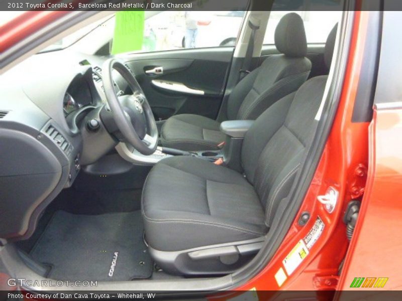 Barcelona Red Metallic / Dark Charcoal 2012 Toyota Corolla S