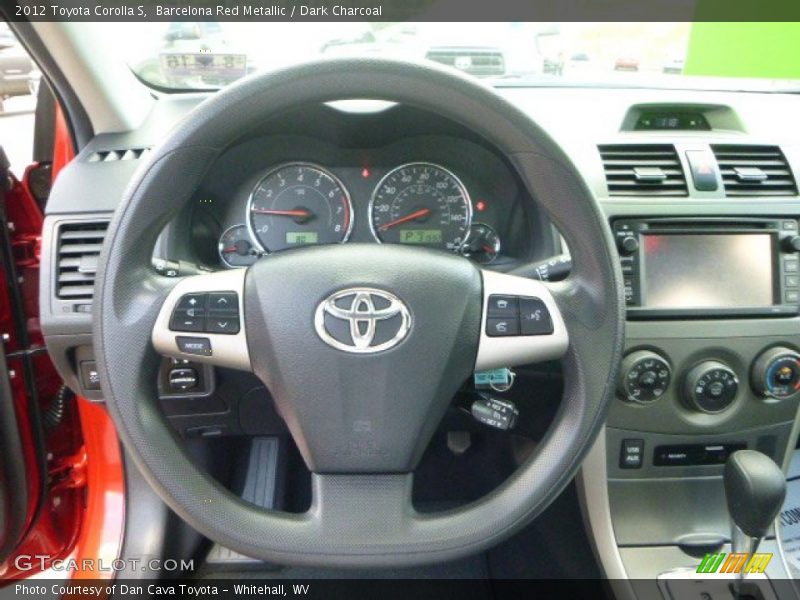 Barcelona Red Metallic / Dark Charcoal 2012 Toyota Corolla S