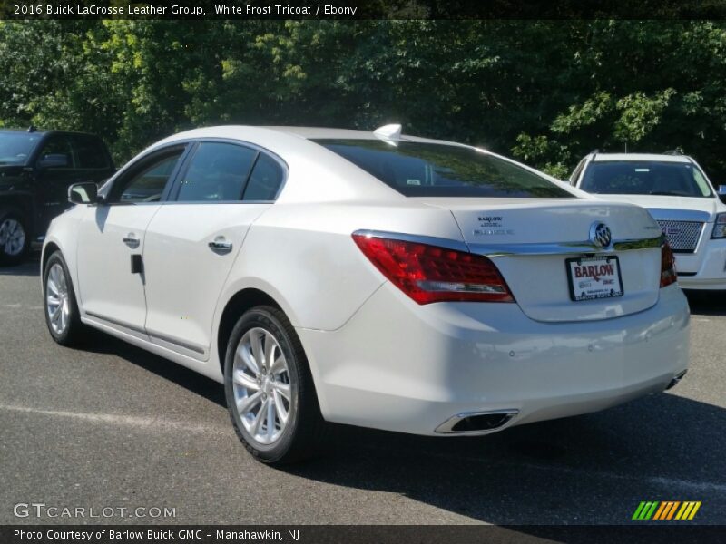 White Frost Tricoat / Ebony 2016 Buick LaCrosse Leather Group
