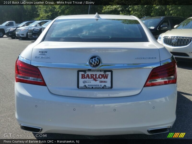 White Frost Tricoat / Ebony 2016 Buick LaCrosse Leather Group