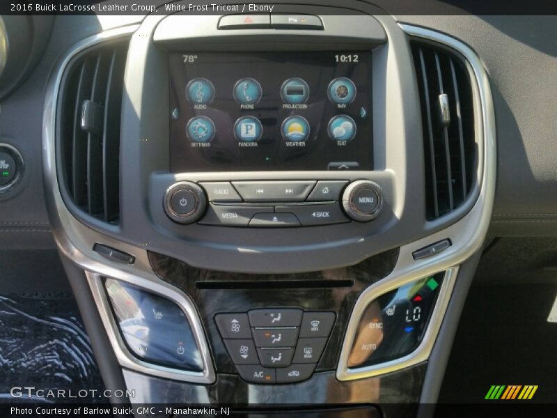 White Frost Tricoat / Ebony 2016 Buick LaCrosse Leather Group