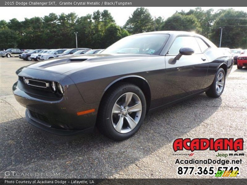 Granite Crystal Metallic / Black/Tungsten 2015 Dodge Challenger SXT