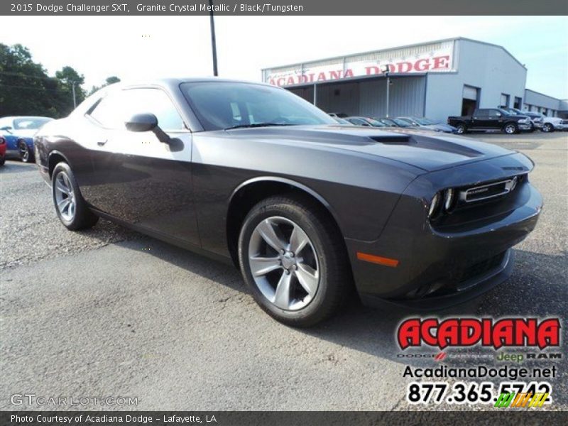 Granite Crystal Metallic / Black/Tungsten 2015 Dodge Challenger SXT