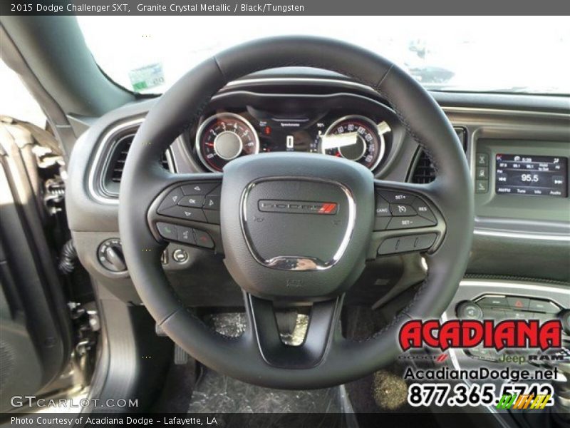Granite Crystal Metallic / Black/Tungsten 2015 Dodge Challenger SXT