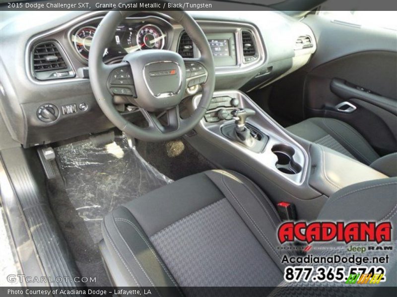 Granite Crystal Metallic / Black/Tungsten 2015 Dodge Challenger SXT