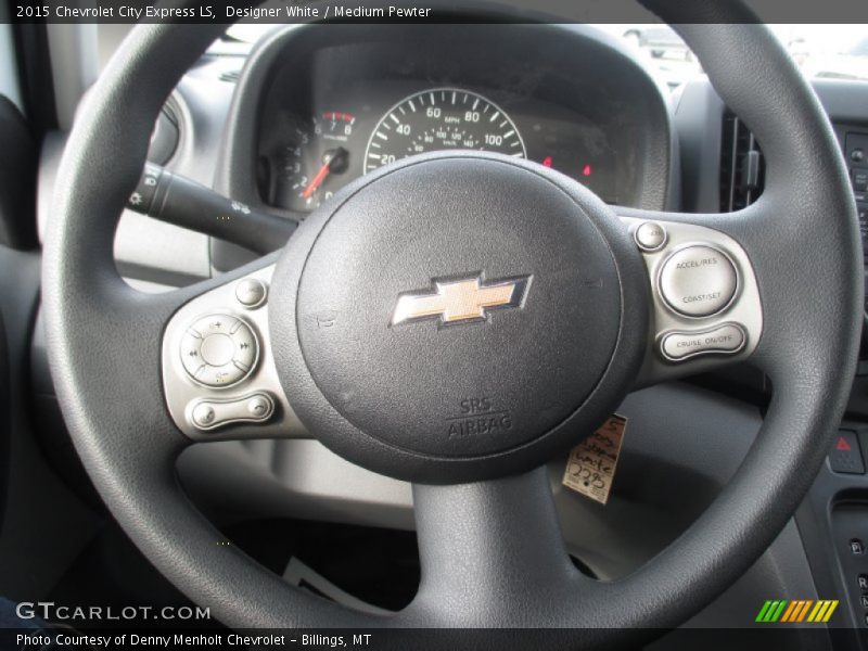 Designer White / Medium Pewter 2015 Chevrolet City Express LS