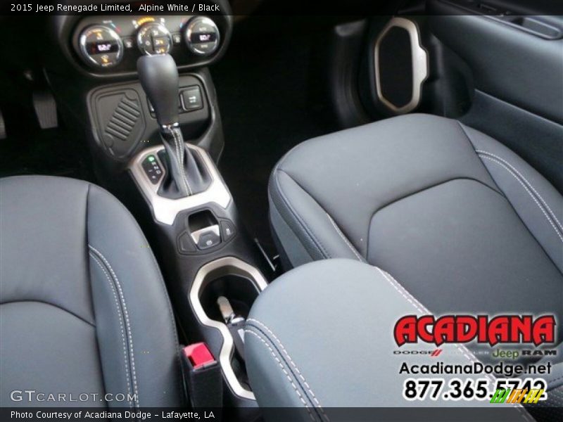 Alpine White / Black 2015 Jeep Renegade Limited