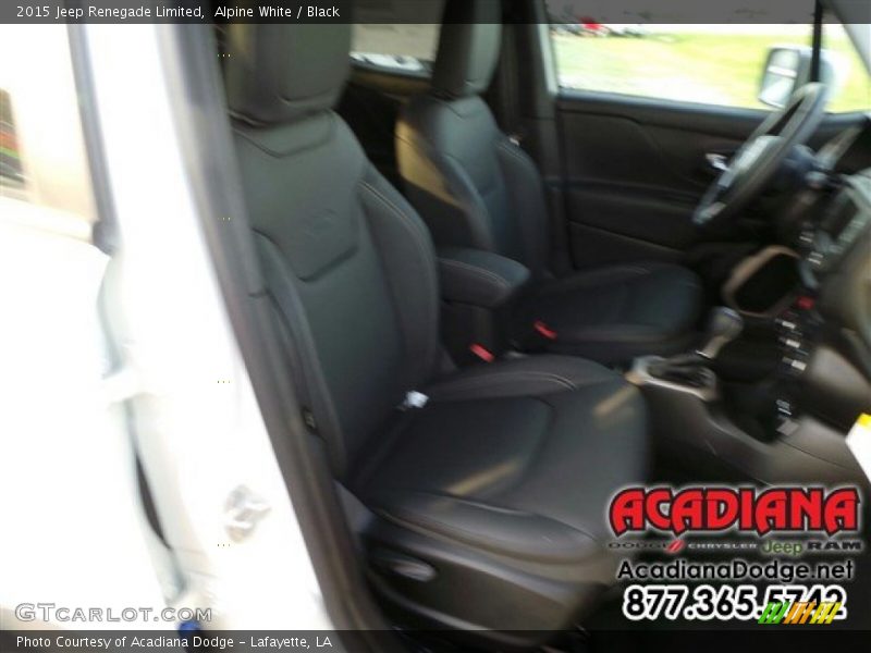 Alpine White / Black 2015 Jeep Renegade Limited