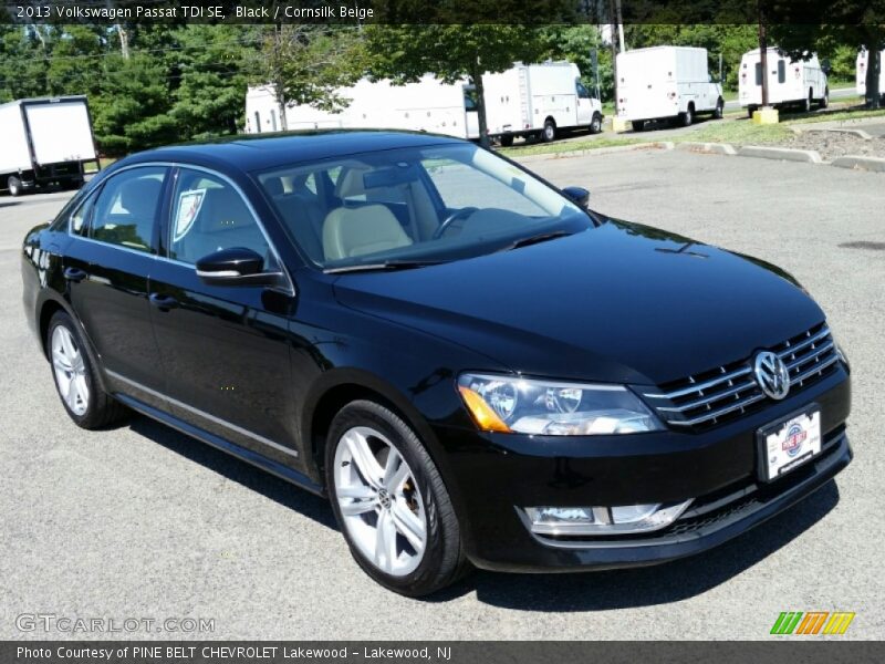 Black / Cornsilk Beige 2013 Volkswagen Passat TDI SE