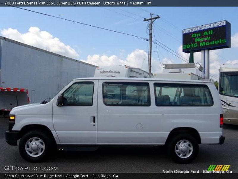 Oxford White / Medium Flint 2008 Ford E Series Van E350 Super Duty XL Passenger