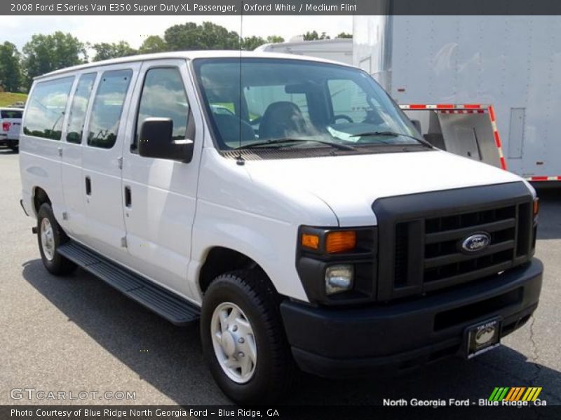 Oxford White / Medium Flint 2008 Ford E Series Van E350 Super Duty XL Passenger