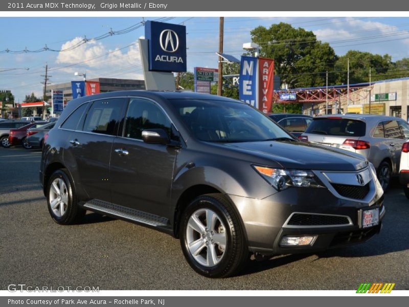 Grigio Metallic / Ebony 2011 Acura MDX Technology