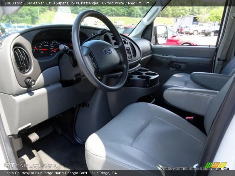 Oxford White / Medium Flint 2008 Ford E Series Van E350 Super Duty XL Passenger