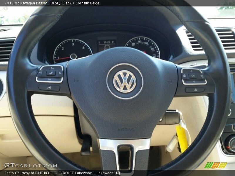 Black / Cornsilk Beige 2013 Volkswagen Passat TDI SE